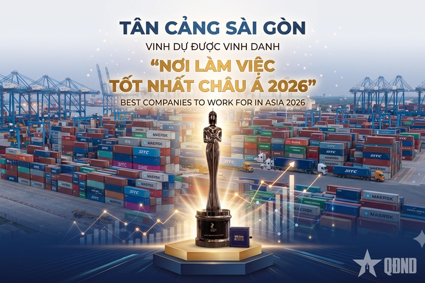 Tân Cảng Sài Gòn được vinh danh “Nơi làm việc tốt nhất châu Á 2026”