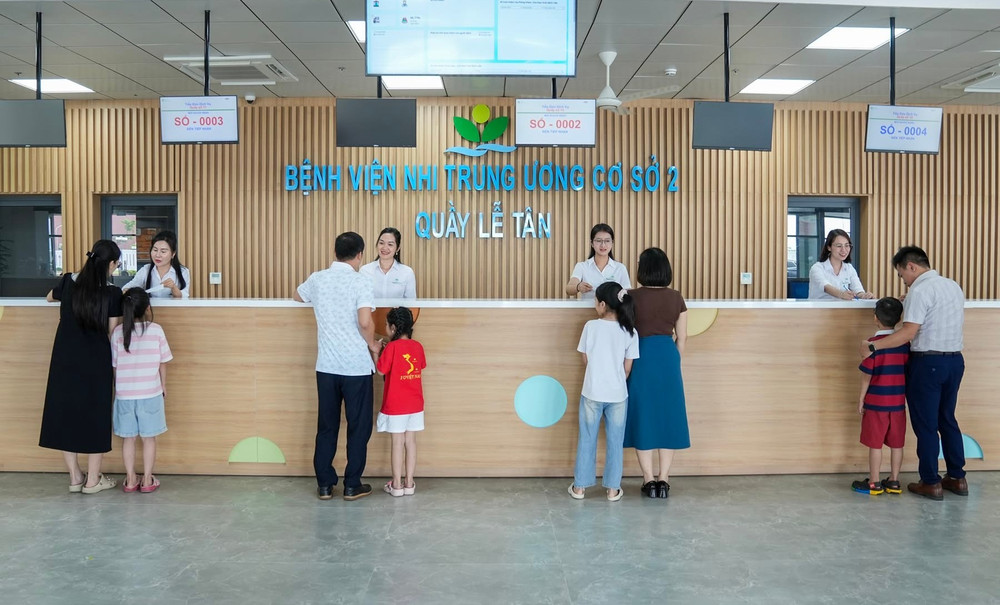 Bệnh viện Nhi Trung ương cơ sở 2 hoạt động tại xã Kiều Phú, thành phố Hà Nội. Ảnh: Fanpage bệnh viện 708854846-1005084692078949-3874174363220726578-n-4887.jpg