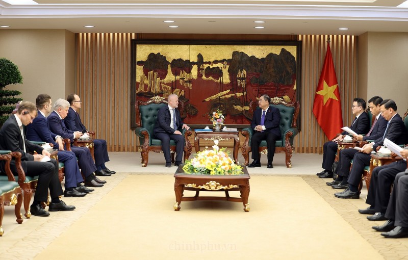 Phó Thủ tướng Thường trực Chính phủ tiếp Tập đoàn Năng lượng RusHydro (LB Nga) Phó Thủ tướng Thường trực Chính phủ tiếp Tập đoàn Năng lượng RusHydro (LB Nga)