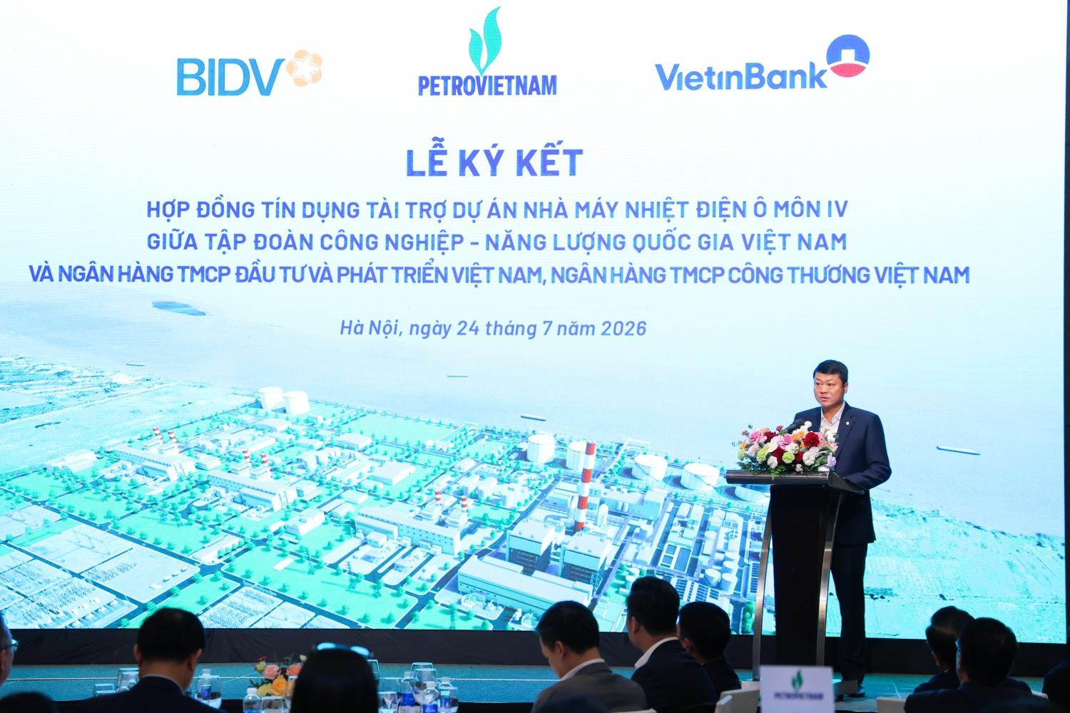 Petrovietnam ký kết hợp đồng tín dụng 7.300 tỷ đồng cho dự án Nhà máy điện Ô Môn IV
