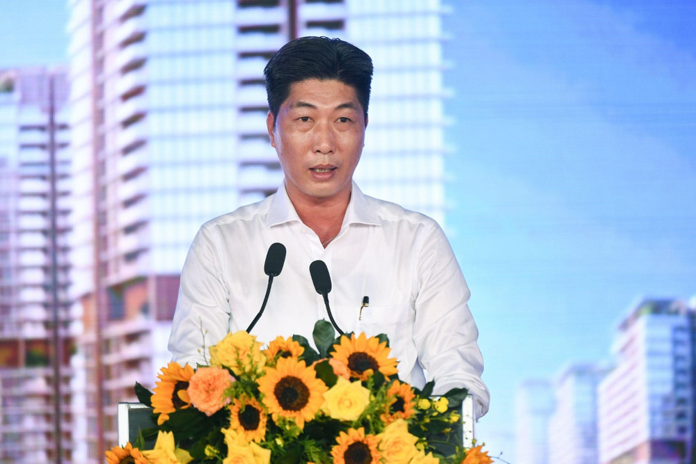 Ông Nguyễn Lê Quốc Toàn, Phó Chủ tịch UBND Đặc khu Phú Quốc, phát biểu tại Lễ khởi động. Ảnh: Ánh Dương. 04-1585.jpg