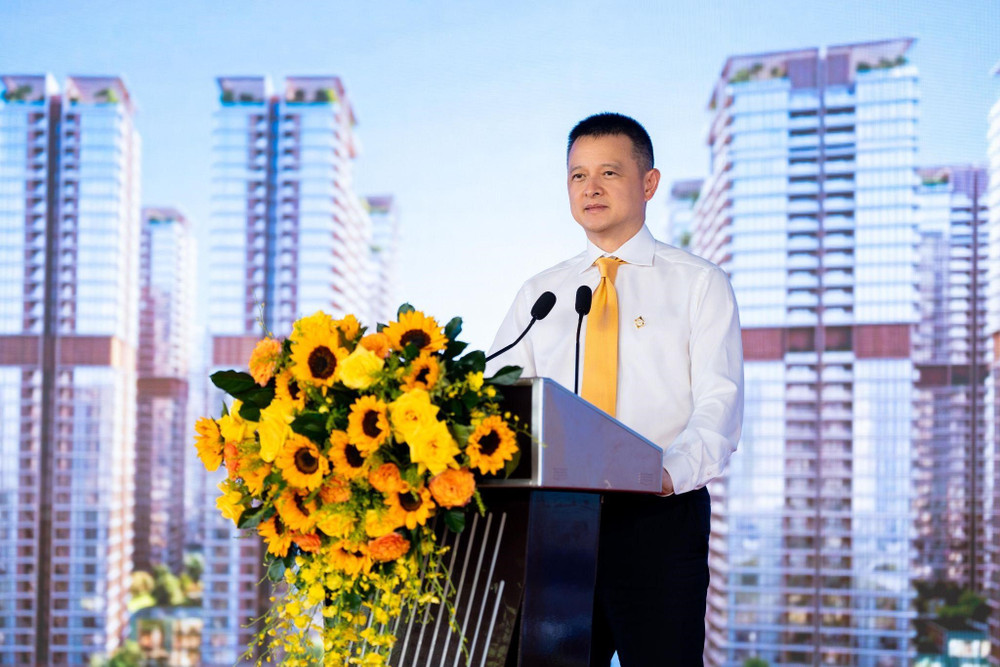 Ông Đặng Minh Trường, Chủ tịch HĐQT Tập đoàn Sun Group, phát biểu tại Lễ khởi động. Ảnh: Ánh Dương. 05-581.jpg