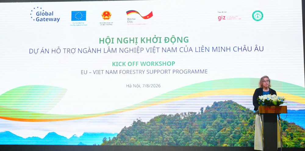 Hội nghị khởi động Dự án "Hỗ trợ ngành Lâm nghiệp Việt Nam của Liên minh châu Âu". Ảnh: BTC eud.jpg