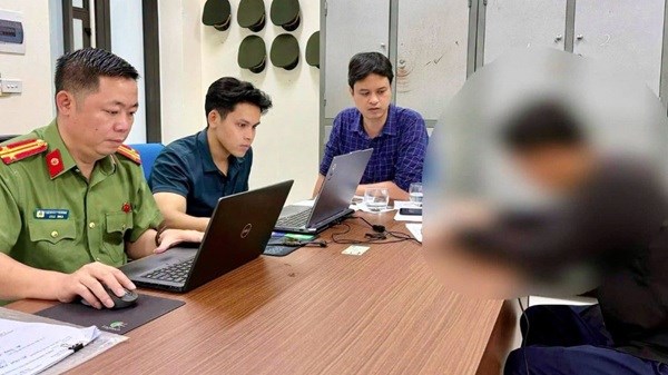 Công an xã Đại Thanh xử phạt người đăng tin xuyên tạc trên Facebook
