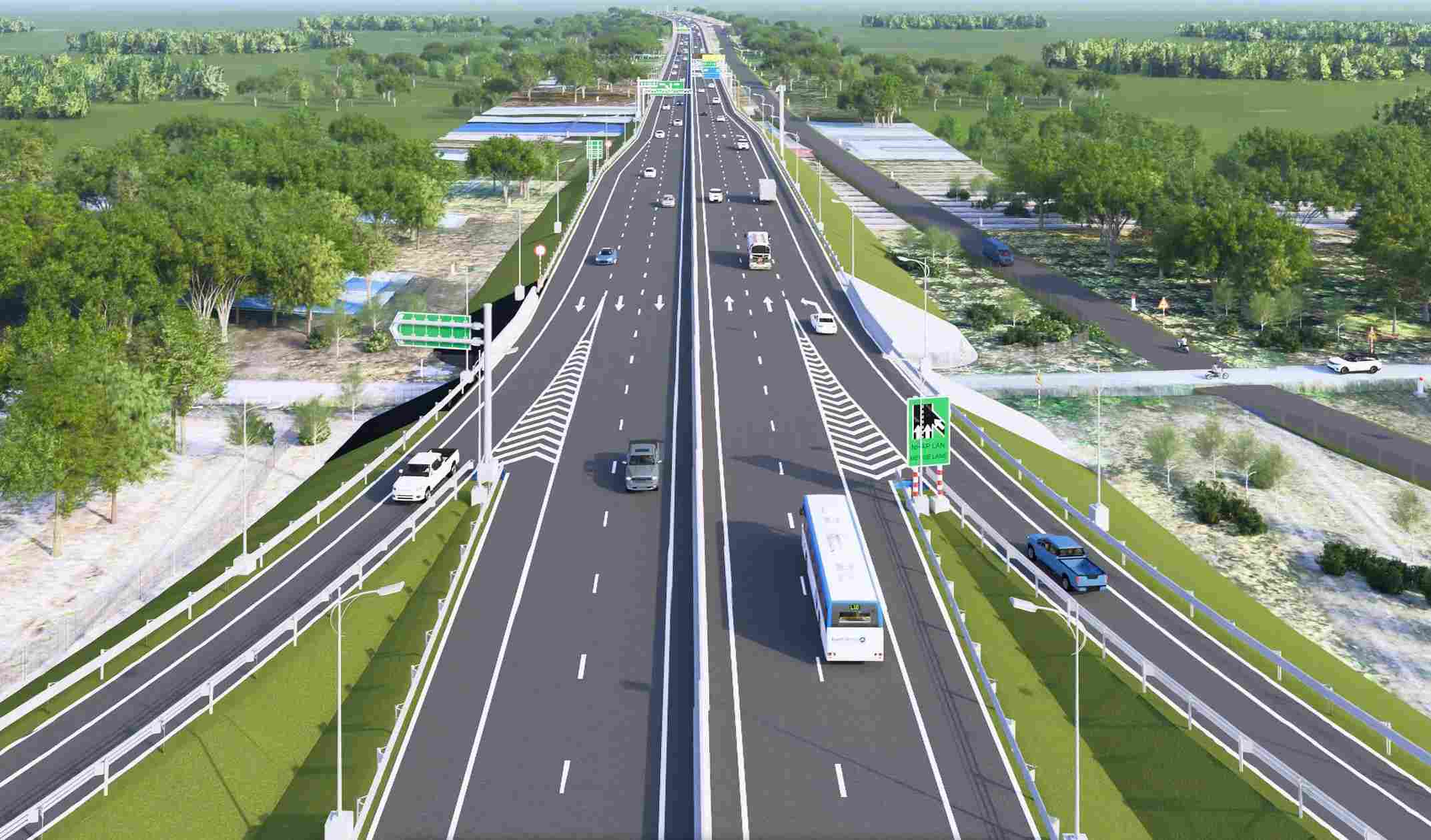 Phối cảnh Vành đai 4 TPHCM. Ảnh: Sở Xây dựng TPHCM