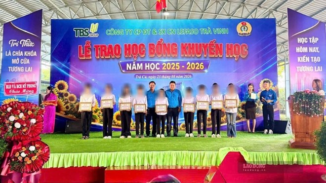 Công đoàn TBS Group trao 3.446 suất học bổng cho con công nhân