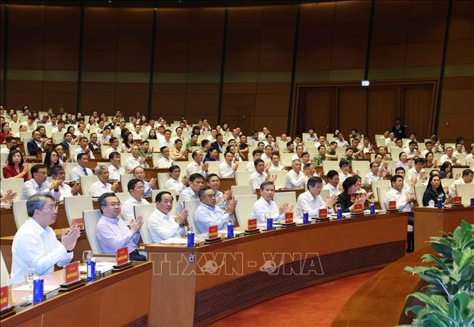 Các đại biểu tham dự cuộc gặp. Ảnh: Thống Nhất/TTXVN