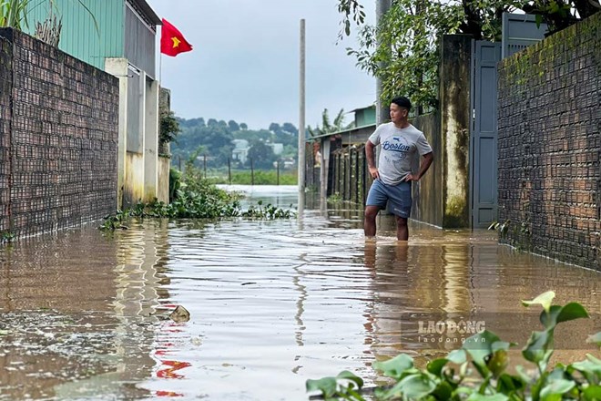 Gia Lai khoanh vùng điểm ngập, sơ tán dân trước khi bị lũ cô lập