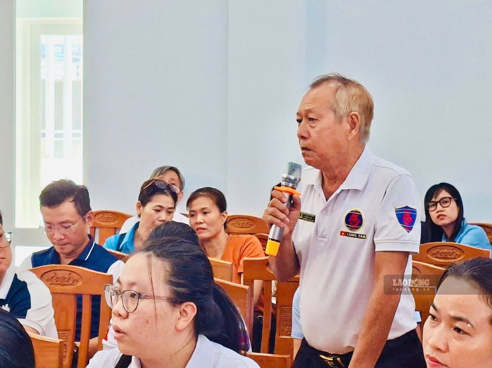 Phường Tân Hưng tổ chức tuyên truyền về tín dụng đen và vệ sinh an toàn lao động hồi tháng 7.2026. Ảnh: Minh Tâm
