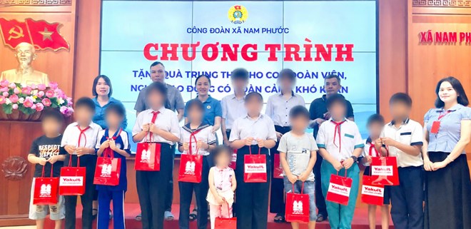 Công đoàn xã Nam Phước, Đà Nẵng tổ chức Tết Trung thu gắn với chăm lo dài hạn