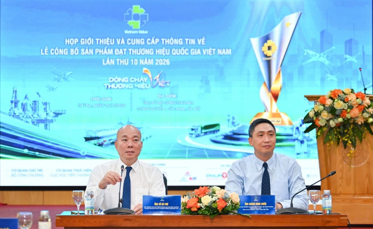 Công bố 499 sản phẩm đạt Thương hiệu quốc gia Việt Nam năm 2026