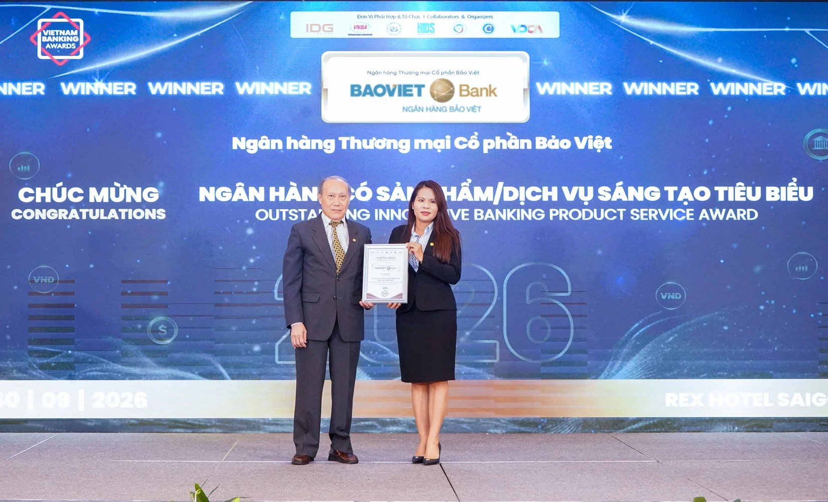 BAOVIET Bank được vinh danh “Ngân hàng có sản phẩm dịch vụ sáng tạo tiêu biểu 2026”