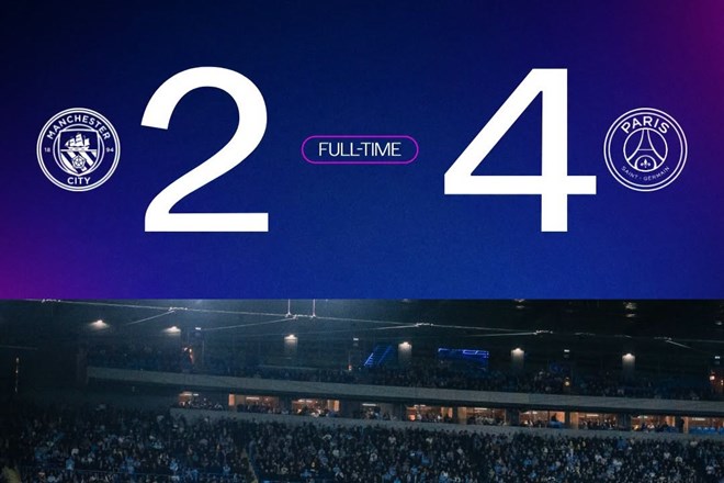 Cú sốc Champions League: PSG đánh bại Man City 4-2