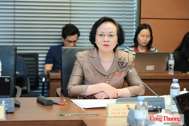 Phó Thủ tướng Phạm Thị Thanh Trà, Đại biểu Quốc hội tỉnh Lào Cai phát biểu tại phiên thảo luận