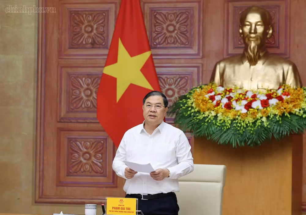 Phó Thủ tướng Thường trực Phạm Gia Túc nhấn mạnh, hoàn thiện quy hoạch phải góp phần khai thông nguồn lực đất đai, tài nguyên cho phát triển kinh tế-xã hội - Ảnh: CP Phó Thủ tướng Thường trực Phạm Gia Túc nhấn mạnh, hoàn thiện quy hoạch phải góp phần khai thông nguồn lực đất đai, tài nguyên cho phát triển kinh tế-xã hội - Ảnh: CP