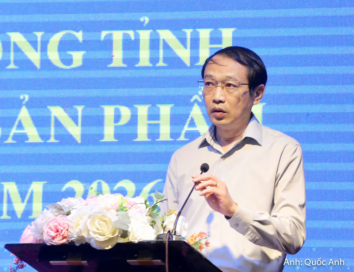 Ông Lê Tiến Dũng - Phó Giám đốc Sở Công Thương Thanh Hóa phát biểu tại hội nghị.